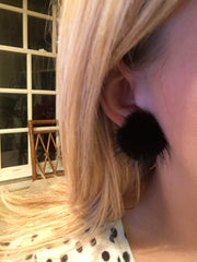 Pam's Mink Pom Pom Earrings
