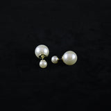 Double Sided Pearl Studs