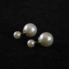 Double Sided Pearl Studs