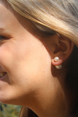 Double Sided Pearl Studs