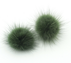 Pam's Mink Pom Pom Earrings