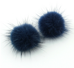 Pam's Mink Pom Pom Earrings