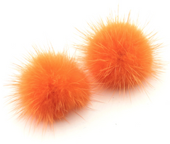 Pam's Mink Pom Pom Earrings