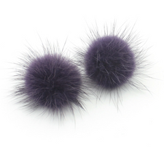Pam's Mink Pom Pom Earrings